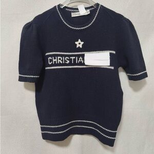 Christian Dior style fashion knit Top